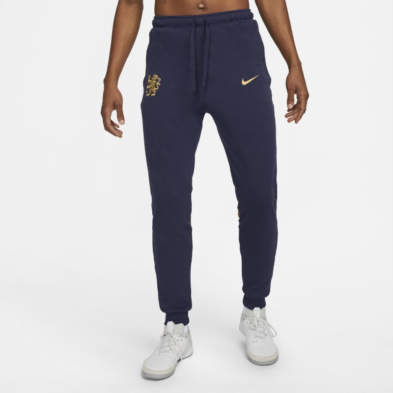Męskie spodnie piłkarskie Nike Dri-FIT Chelsea FC - Niebieski
