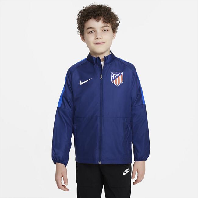фото Футбольная куртка для школьников atlético madrid repel academy awf - синий