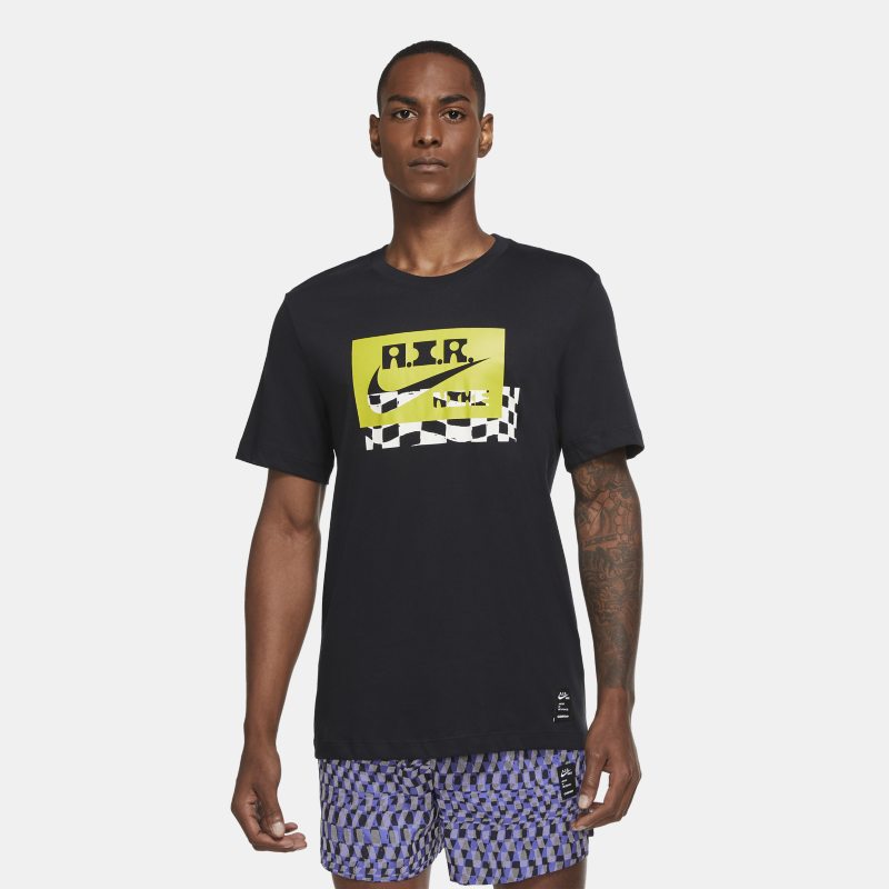 Nike Dri-FIT A.I.R. Męski T-shirt do biegania Chaz Bear - Czerń