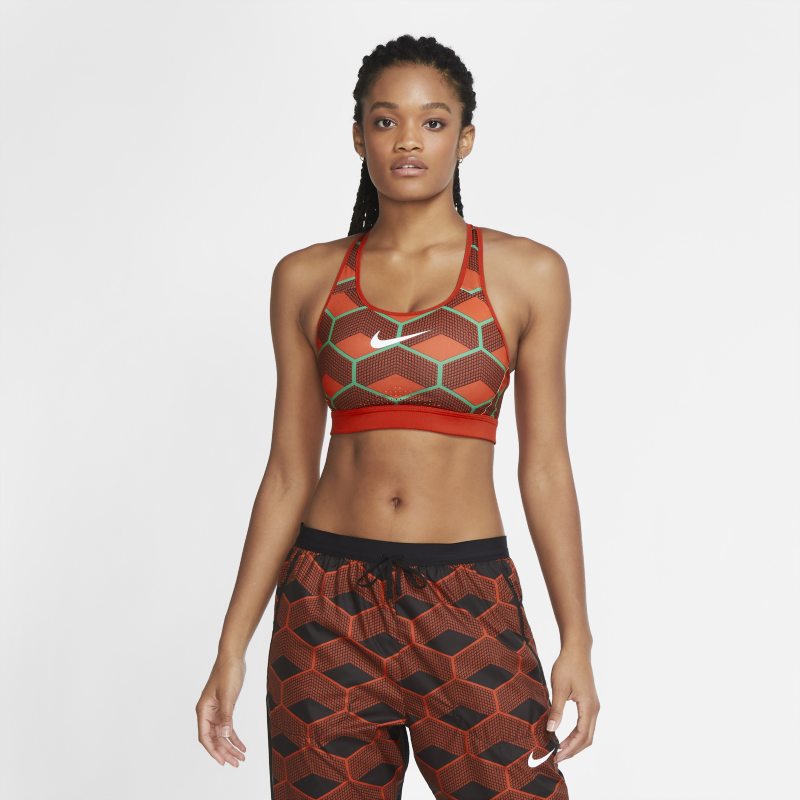Nike Team Kenya Impact Women's High-Support Non-Padded Strappy Sports Bra - Red