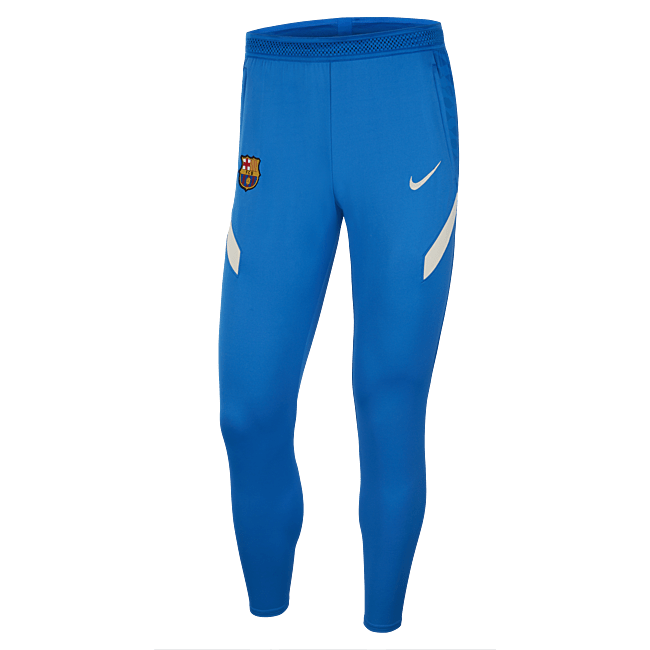 фото Мужские трикотажные футбольные брюки nike dri-fit fc barcelona strike - синий