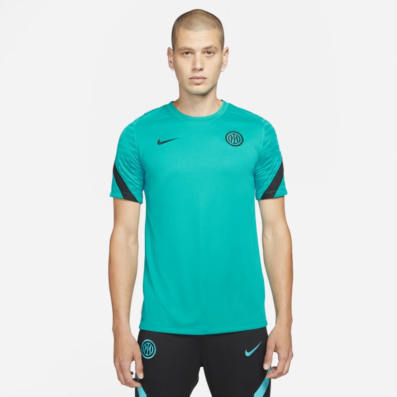 Męska koszulka piłkarska z krótkim rękawem Nike Dri-FIT Inter Mediolan Strike - Zieleń