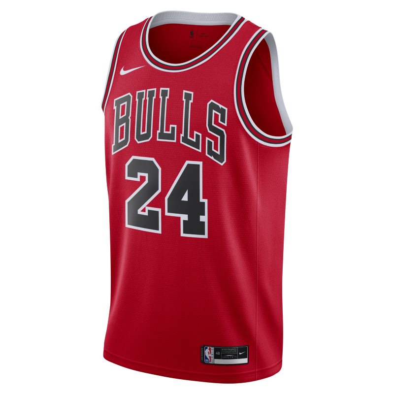 Lauri Markkanen Bulls Icon Edition 2020 Nike NBA Swingman Jersey - Red