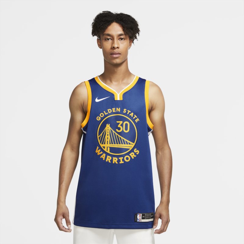 Koszulka Nike NBA Swingman Stephen Curry Warriors Icon Edition 2020 - Niebieski