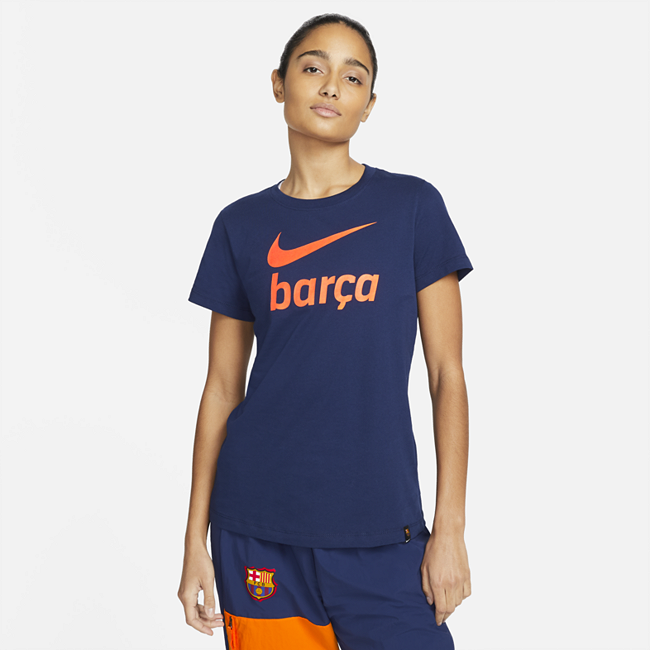 FC Barcelona fotball-T-skjorte til dame - Blue