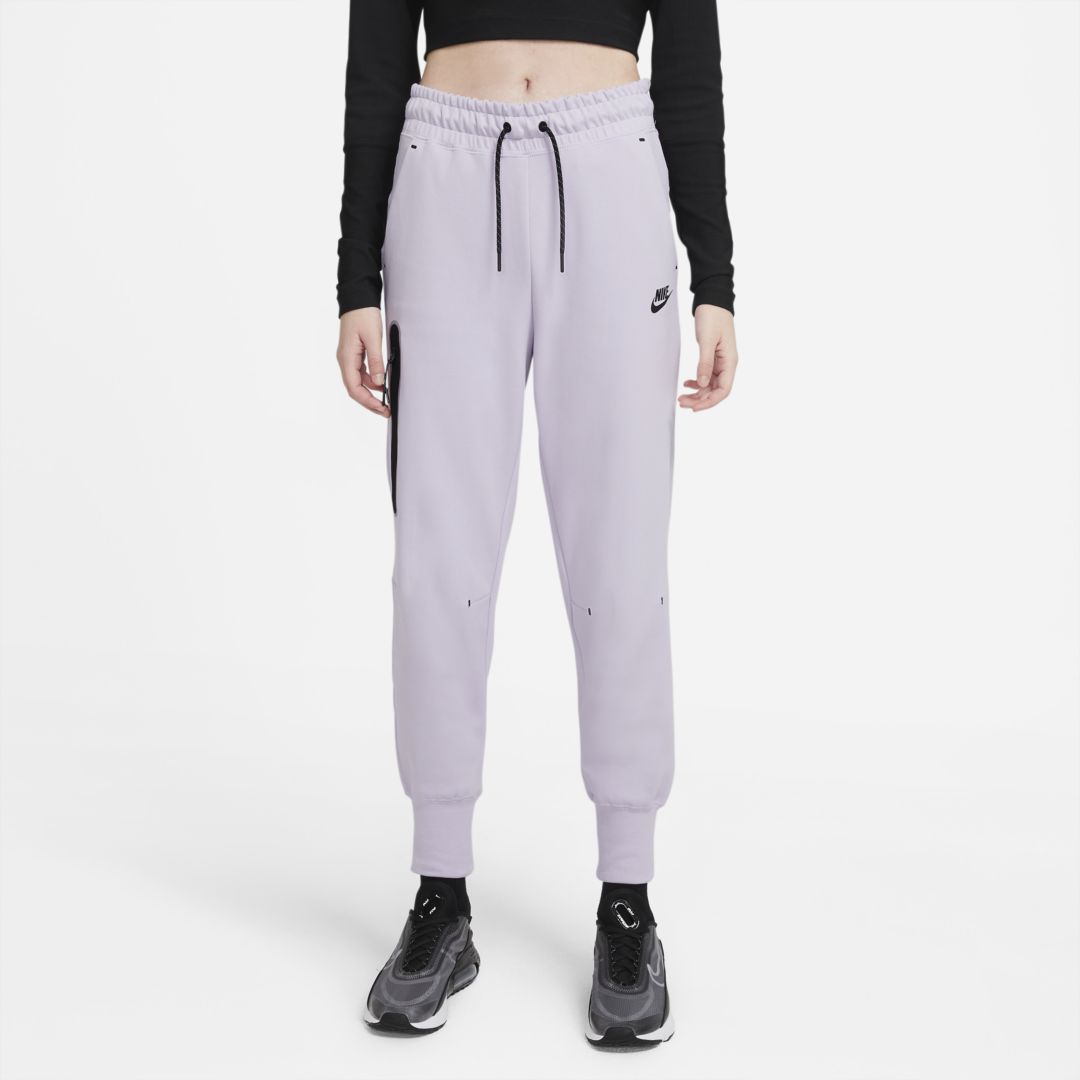 Nike Sportswear Tech Fleece Women's Pants In Infinite Lilac,black