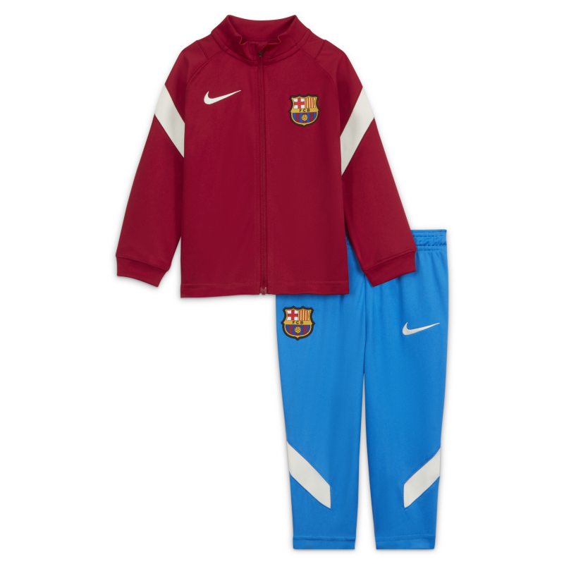 F.C. Barcelona Strike Baby & Toddler Nike Dri-FIT Knit Football Tracksuit - Red