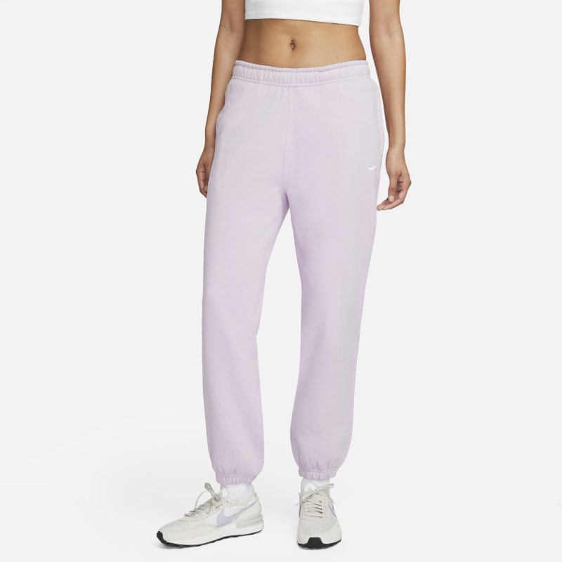 Nike Solo Swoosh Women's Fleece Trousers - Purple
