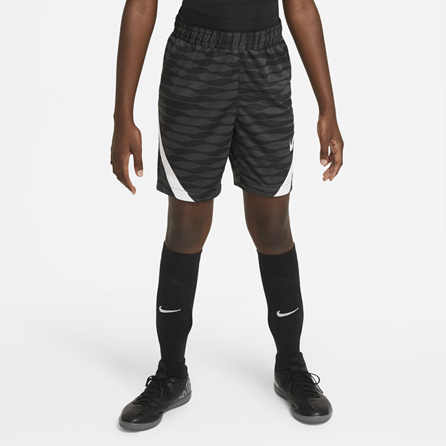фото Футбольные шорты из трикотажа для школьников nike dri-fit strike - черный