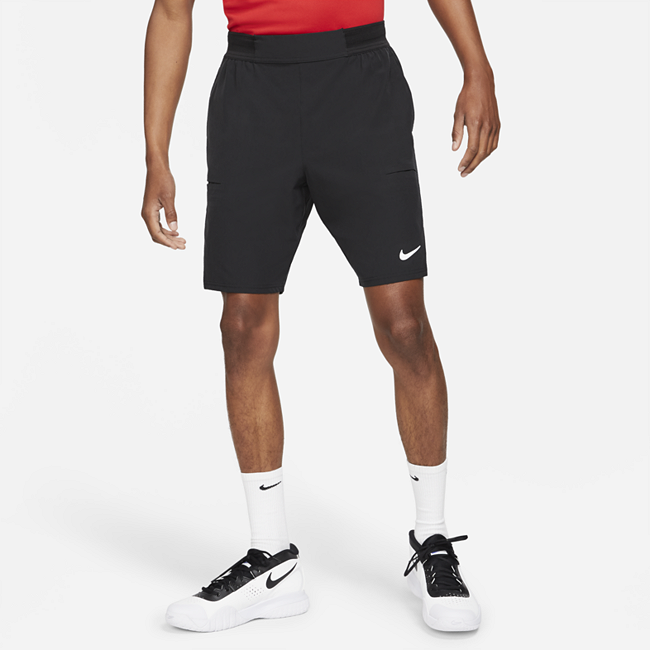 фото Мужские теннисные шорты nikecourt dri-fit advantage 23 см - черный