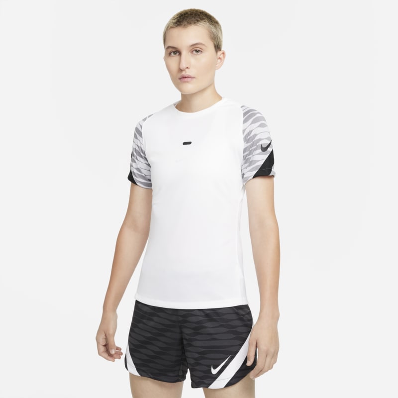 Nike Dri-FIT Strike Camiseta de fútbol de manga corta - Mujer - Blanco Nike