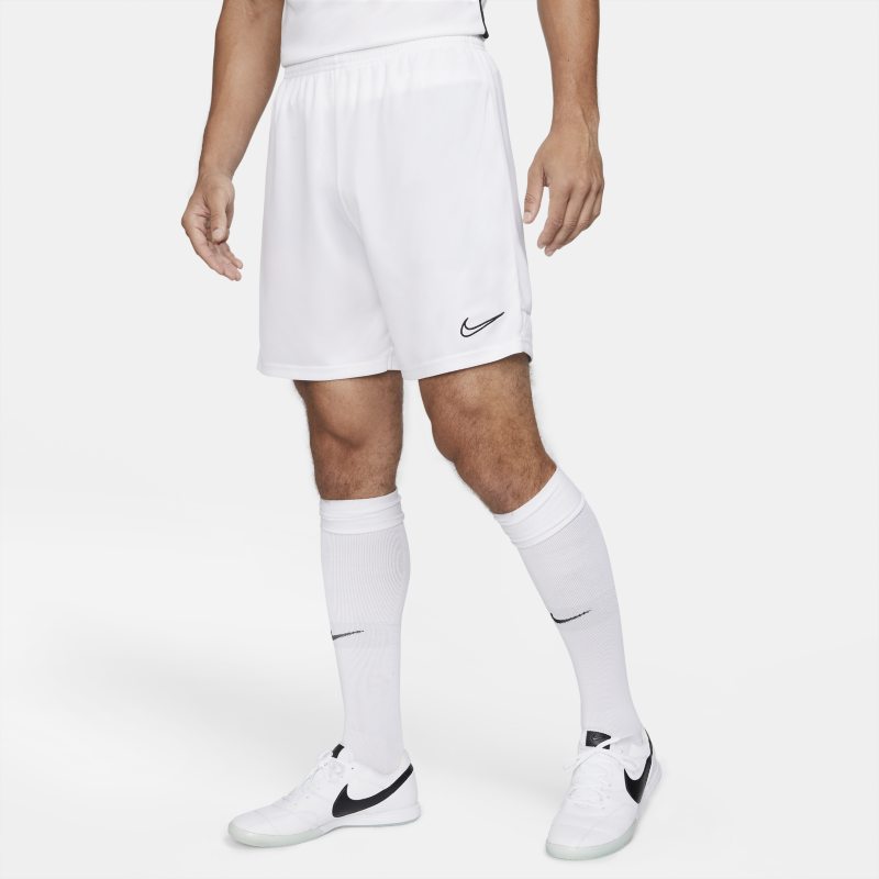 Męskie dzianinowe spodenki piłkarskie Nike Dri-FIT Academy - Biel