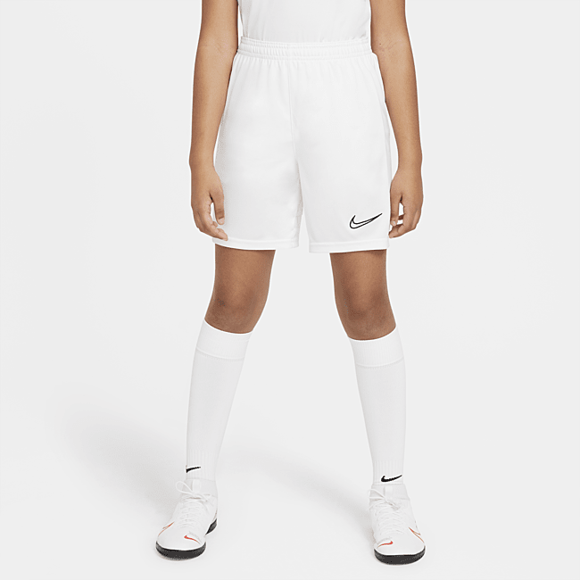 Nike Dri-FIT Academy strikket fotballshorts til store barn - White