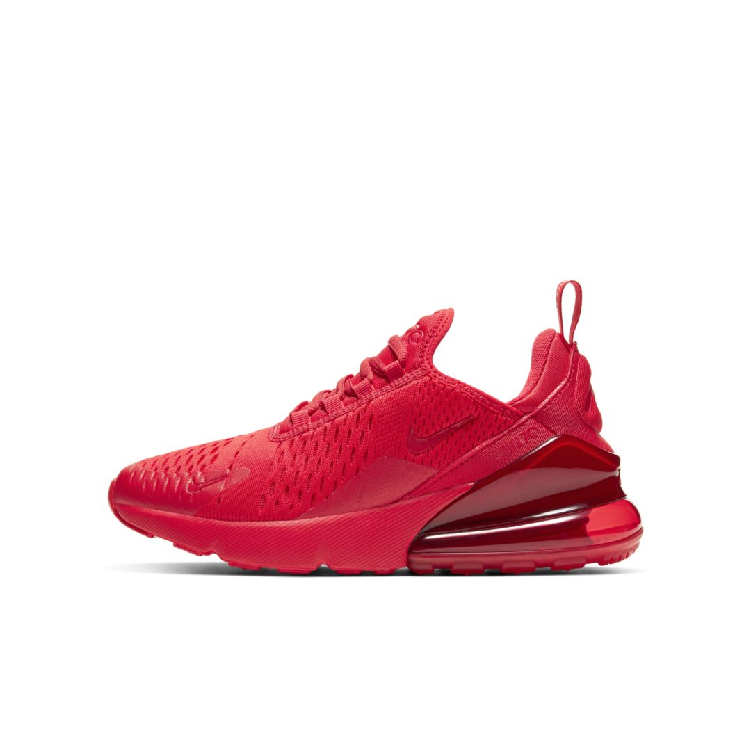 Shop Nike Air Max 270 Big Kids' Shoes In University Red,black,university Red