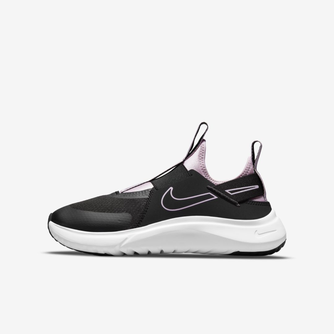 Nike Flex Plus Big Kids' Road Running Shoes In Black,white,pink Foam