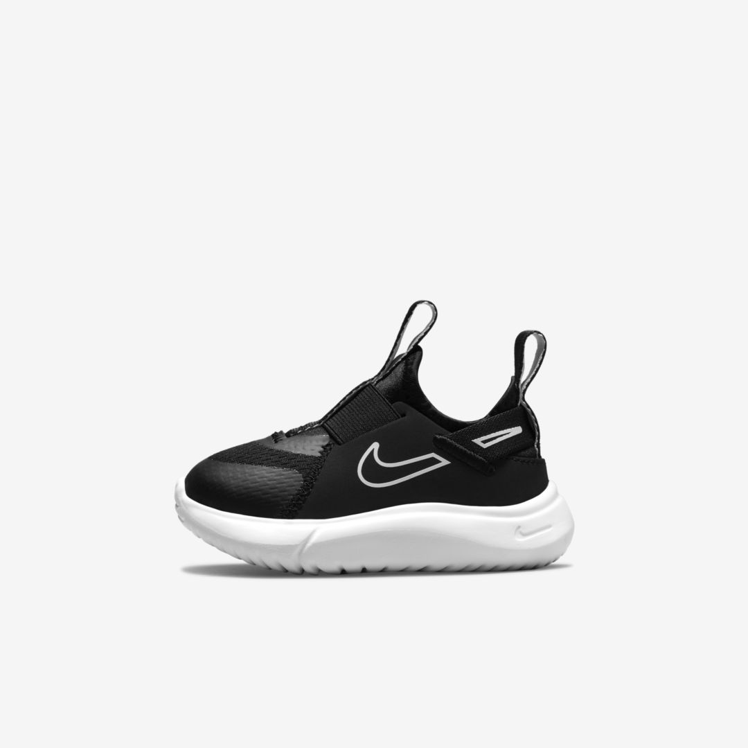 Nike Flex Plus Baby/toddler Shoes In Black,white