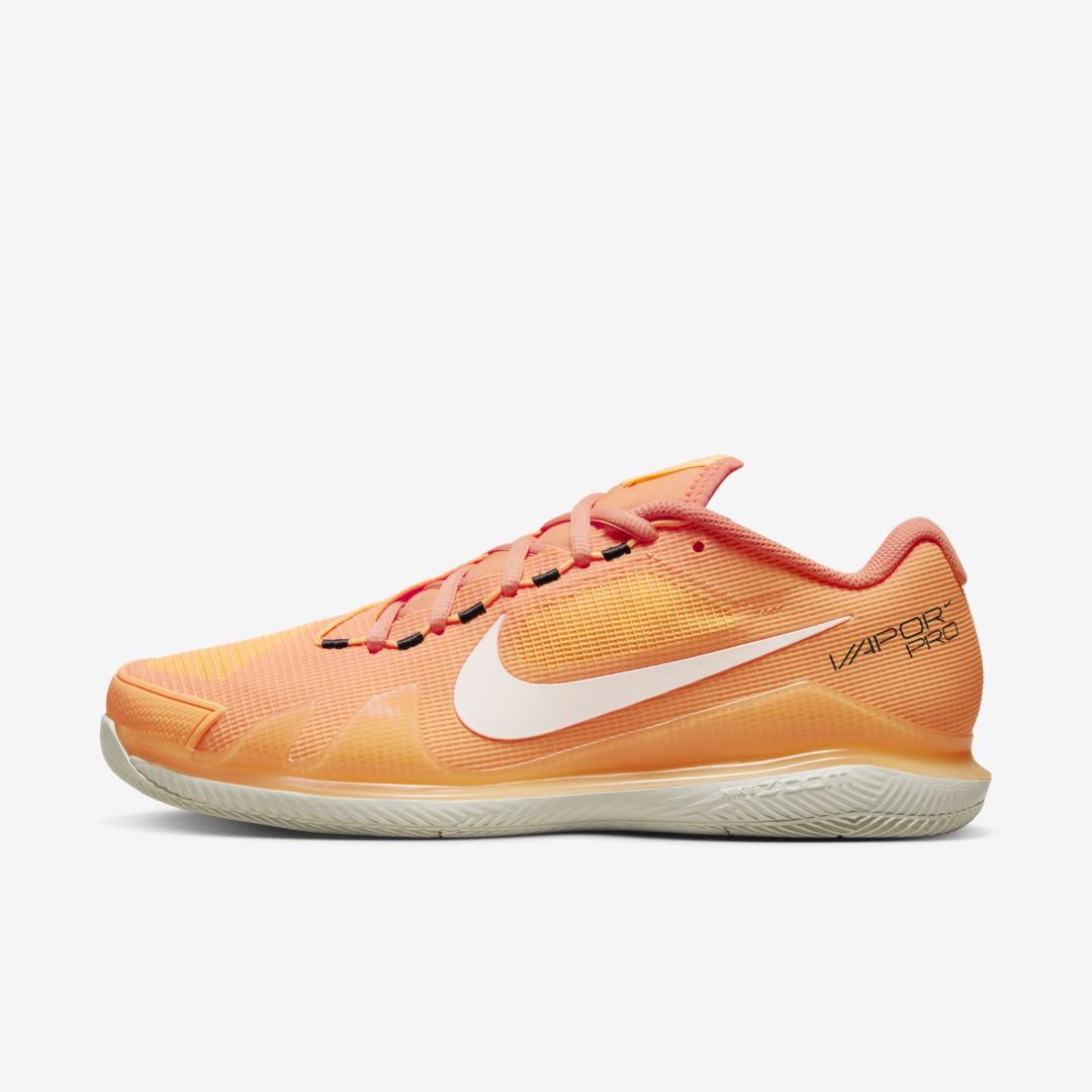 Nike Men's Court Air Zoom Vapor Pro Hard Court Tennis Shoes In Orange