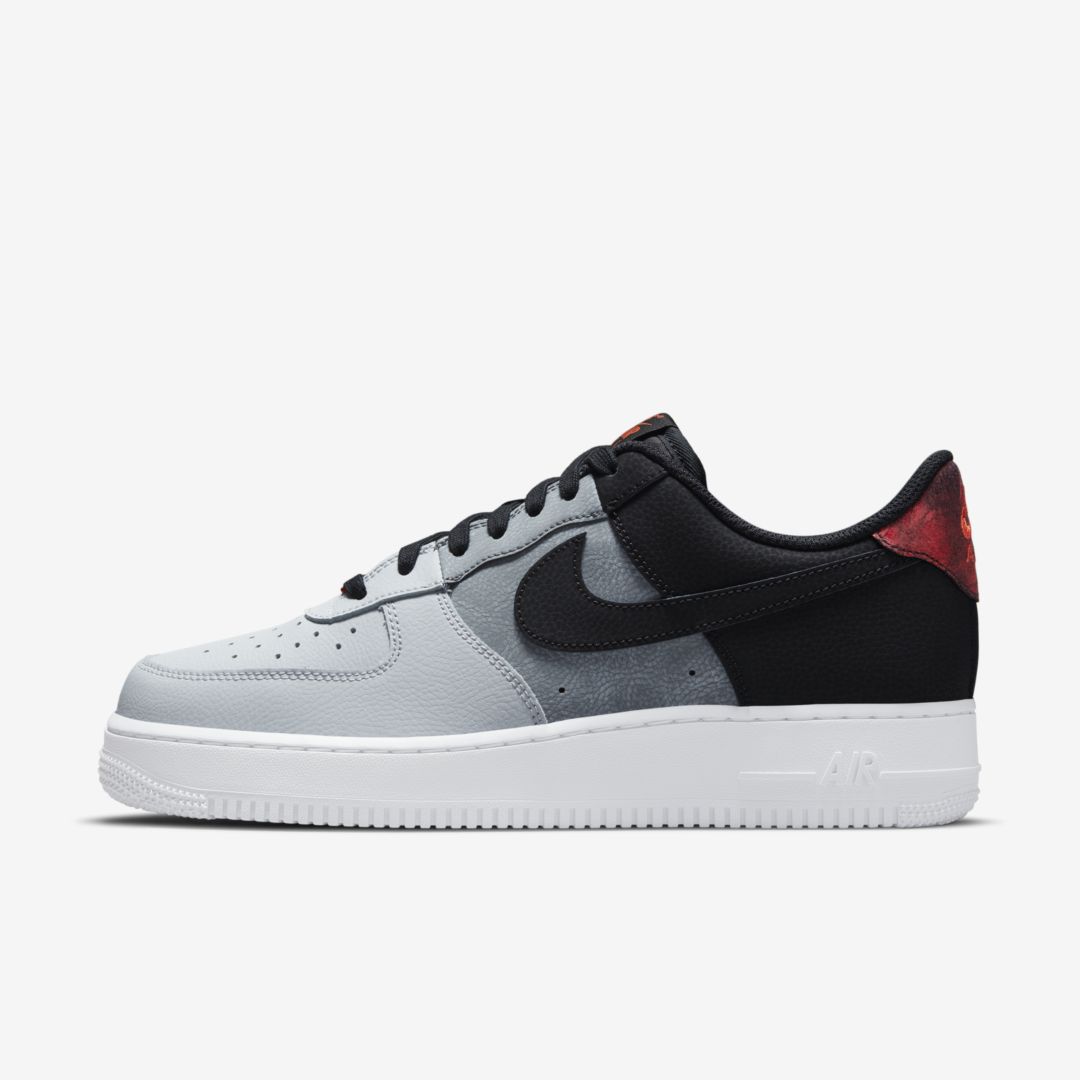 Nike Air Force 1 '07 Lv8 Men's Shoe In Black,smoke Grey,pure Platinum,black