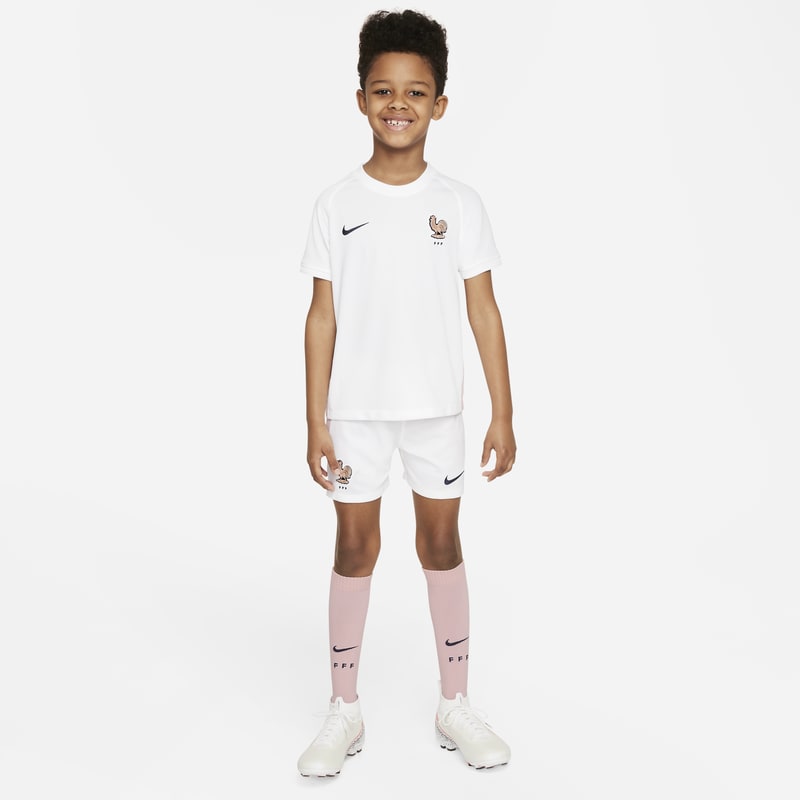 Fotbollsställ FFF 2022 (bortaställ) Nike för barn - Vit