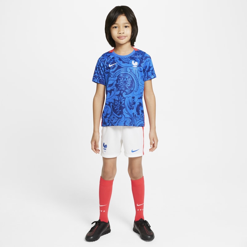 Fotbollsställ FFF 2022 (hemmaställ) Nike för barn - Blå