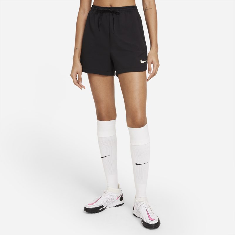 Damskie spodenki piłkarskie z tkaniny Nike F.C. Dri-FIT - Czerń
