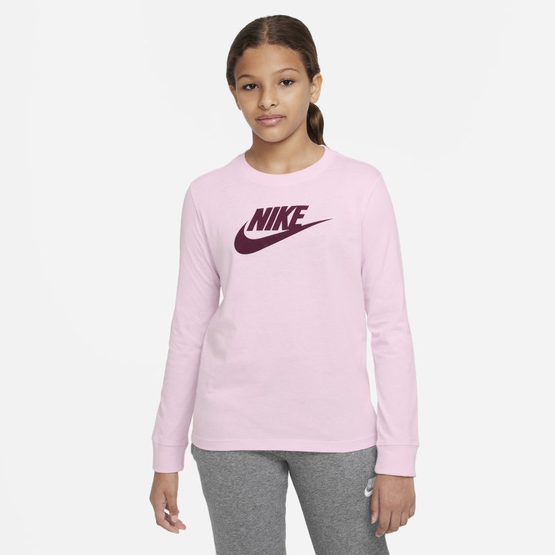 Nike Sportswear Older Kids' (Girls') Long-Sleeve T-Shirt - Pink
