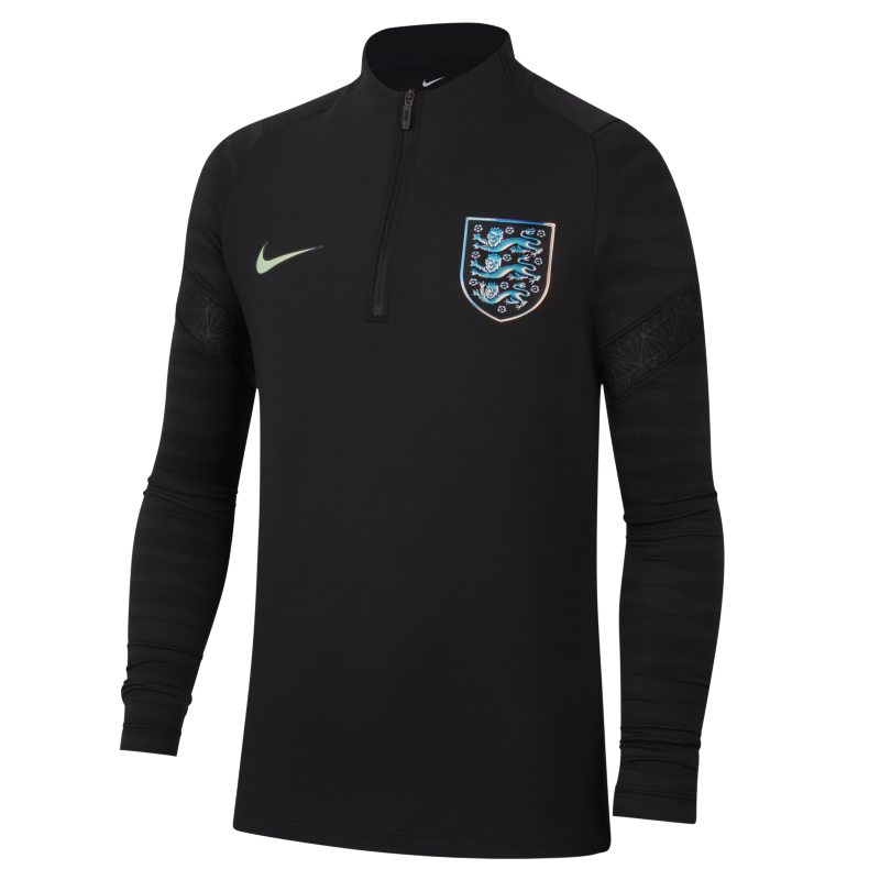 Treningowa koszulka piłkarska dla dużych dzieci Nike Anglia Strike - Czerń