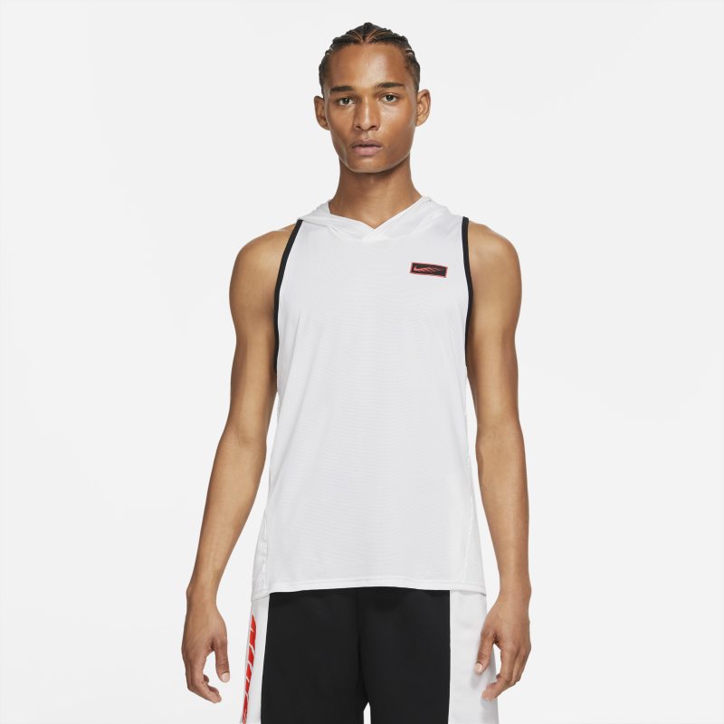 Nike Sport Clash Sudadera con capucha de entrenamiento sin mangas - Hombre - Blanco Nike