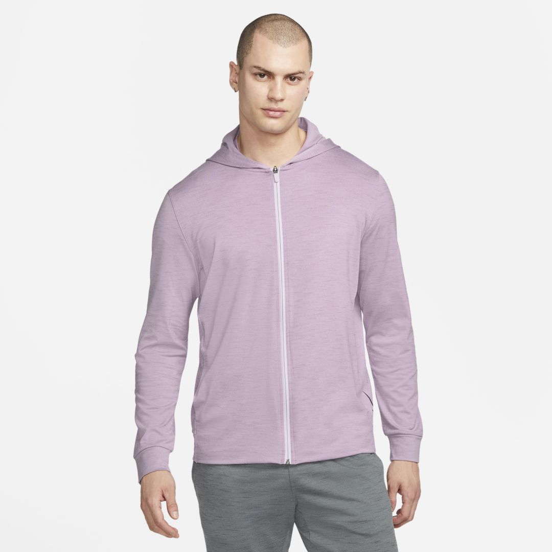 Nike Yoga Dri-fit Men's Full-zip Jacket In Purple