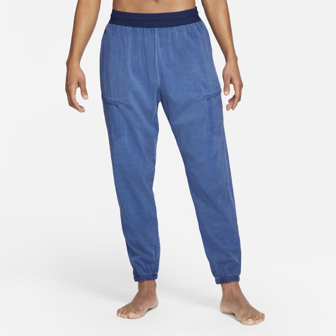 Nike Yoga Dri-fit Men's Pants In Blue Void