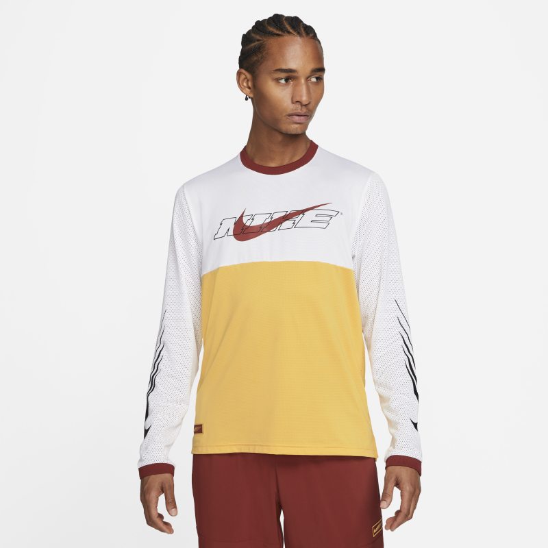 Nike Sport Clash Camiseta de entrenamiento de manga larga - Hombre - Amarillo Nike