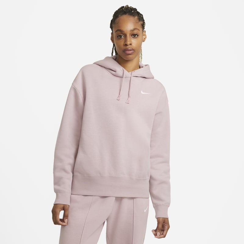 Fleecehuvtröja Nike Sportswear för kvinnor - Rosa