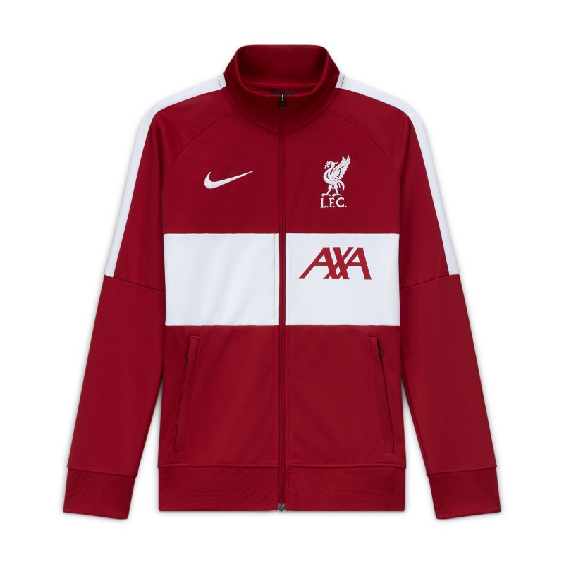 Liverpool F.C. Older Kids' Football Tracksuit Jacket - Red