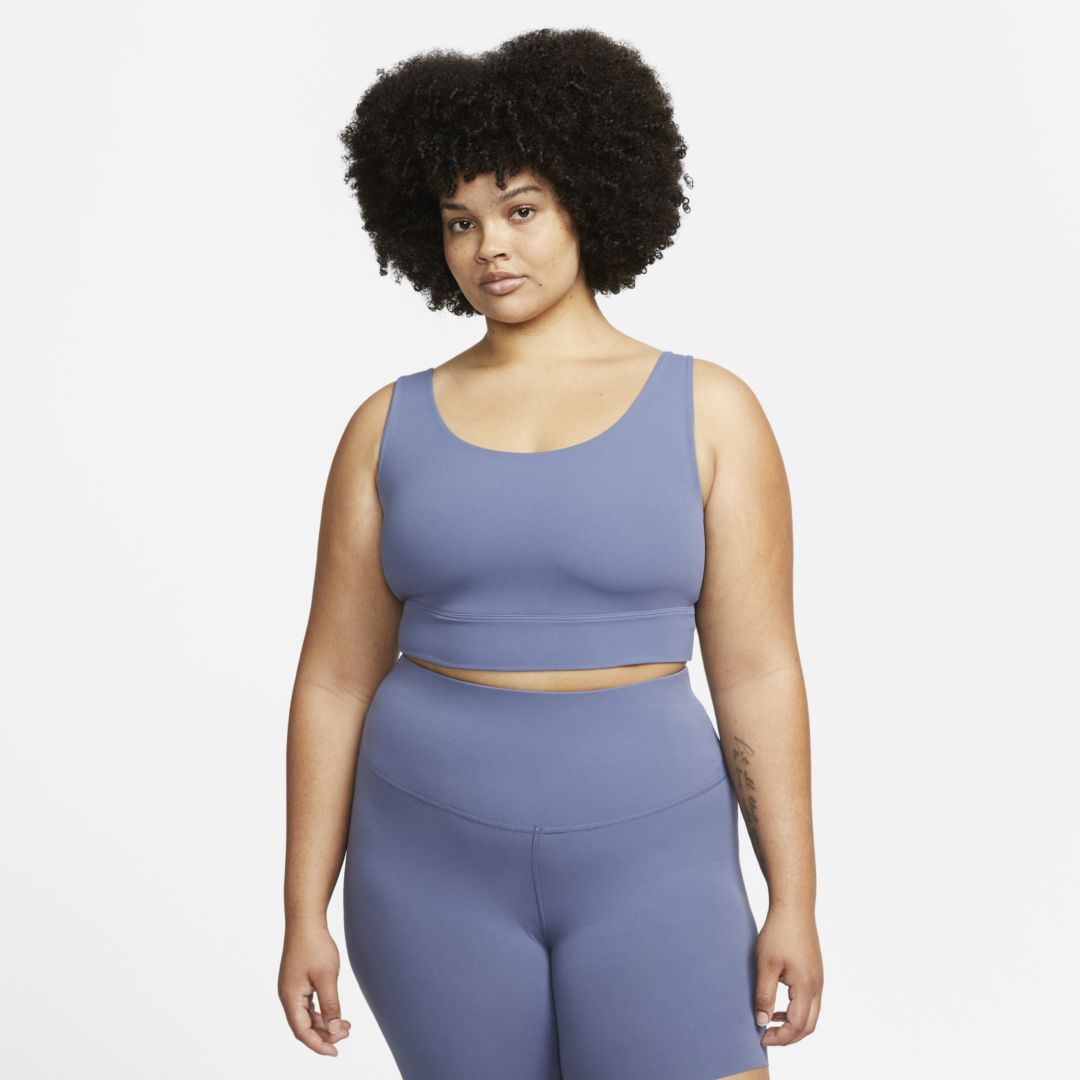 Nike Yoga Plus Size Luxe Women's Infinalon Cropped Tank Top - Macy's