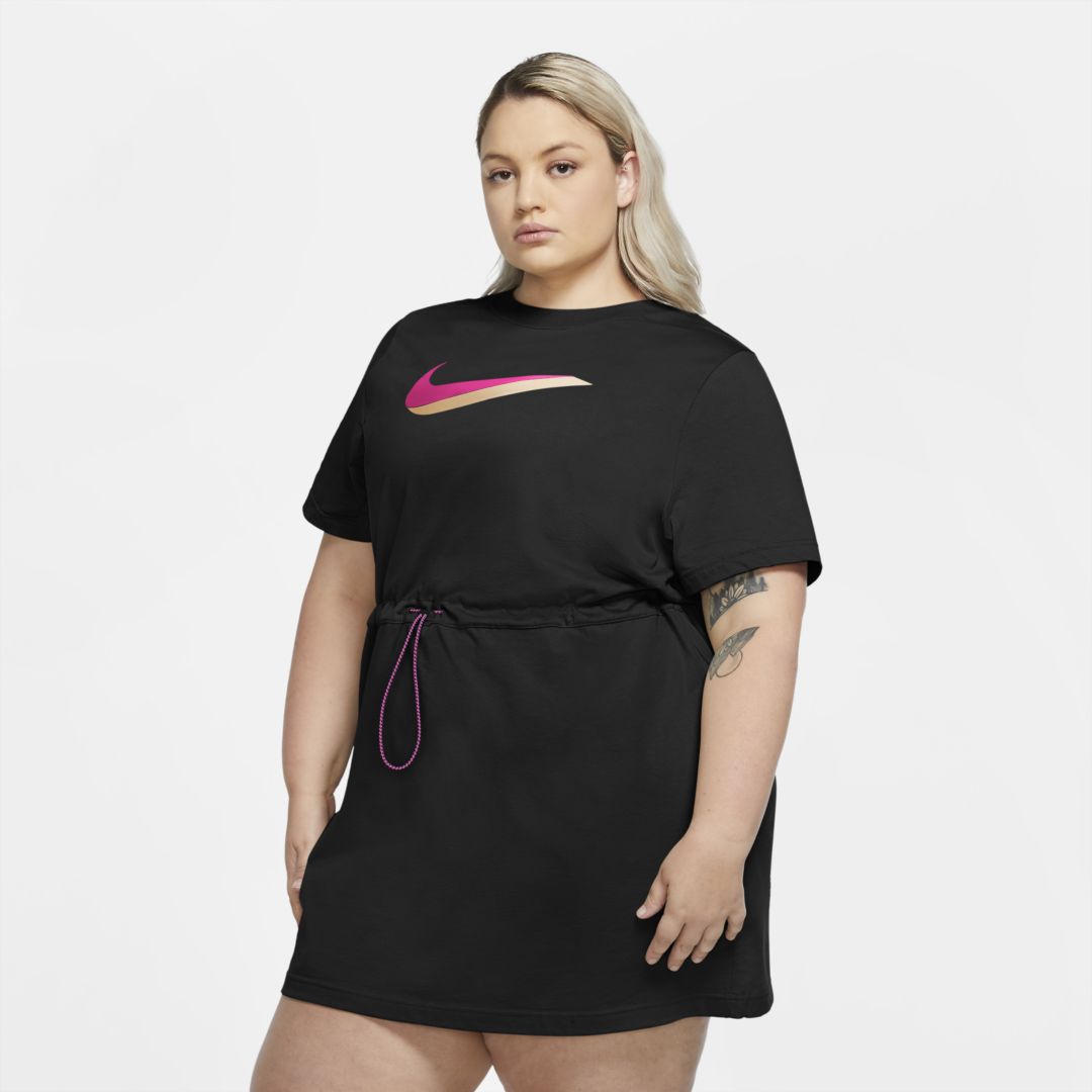 Nike Sportswear Icon Clash Women's Dress (plus Size) In Brown 