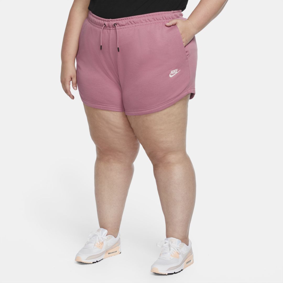 Nike Sportswear Women's Shorts (plus Size) In Pink