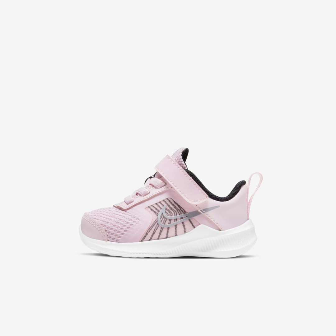 Nike Downshifter 11 Baby/toddler Shoe In Pink Foam,black,white,metallic Silver