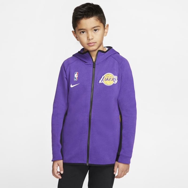 Lakers Showtime Nike Dri-FIT NBA-Hoodie für ältere Kinder - Lila