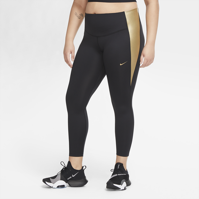 Женские тайтсы Nike One (большие размеры) - Черный