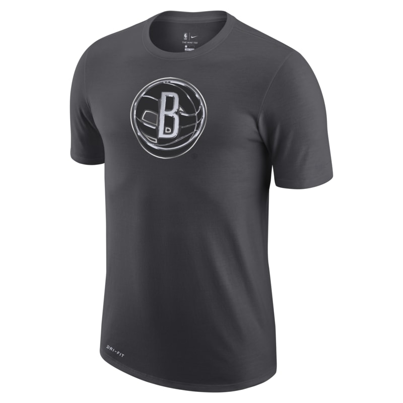 Nike Dri-FIT NBA-t-shirt Brooklyn Nets Earned Edition för män - Svart