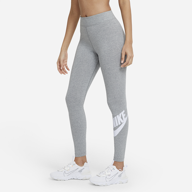 фото Женские леггинсы с высокой посадкой nike sportswear essential - серый