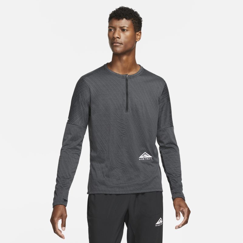 Löpartröja Nike Dri-FIT Element med halv dragkedja för män - Svart