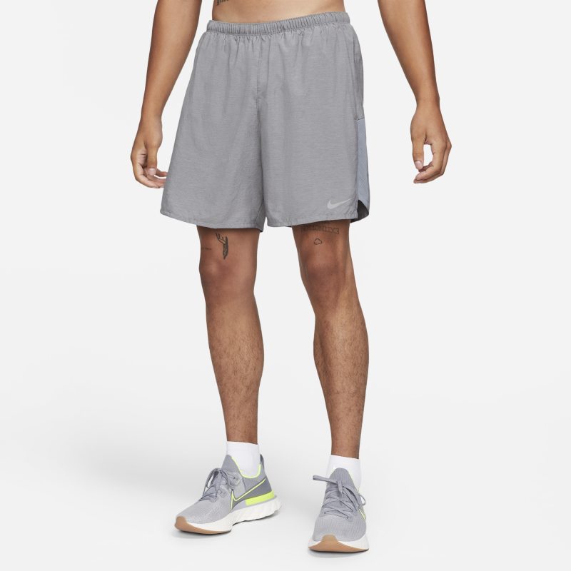 Löparshorts med innerbyxor Nike Challenger 18 cm för män - Grå