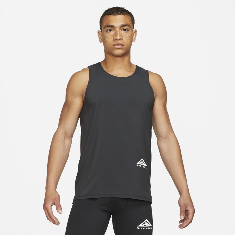 Męska koszulka bez rękawów do biegania w terenie Nike Dri-FIT Rise 365 - Czerń