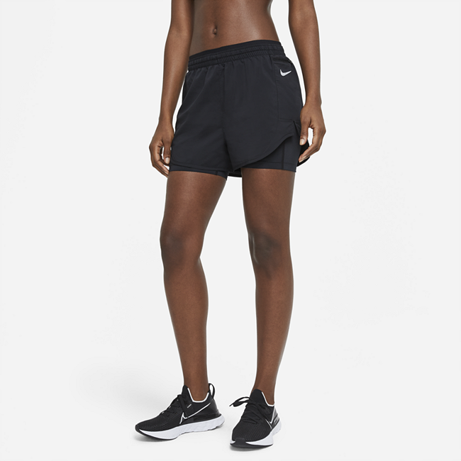 Nike Tempo Luxe 2-i-1 løpeshorts til dame - Black