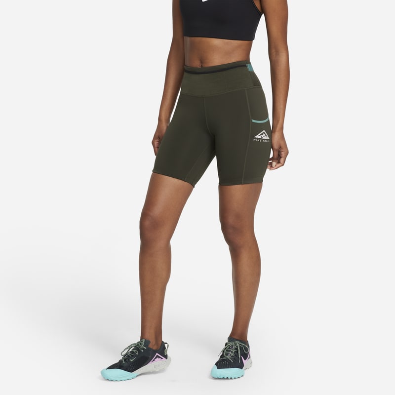 Terränglöparshorts Nike Epic Luxe för kvinnor - Brun