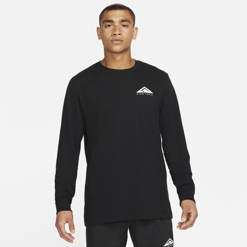 Nike Dri-FIT Long-Sleeve Trail Running T-Shirt - Black