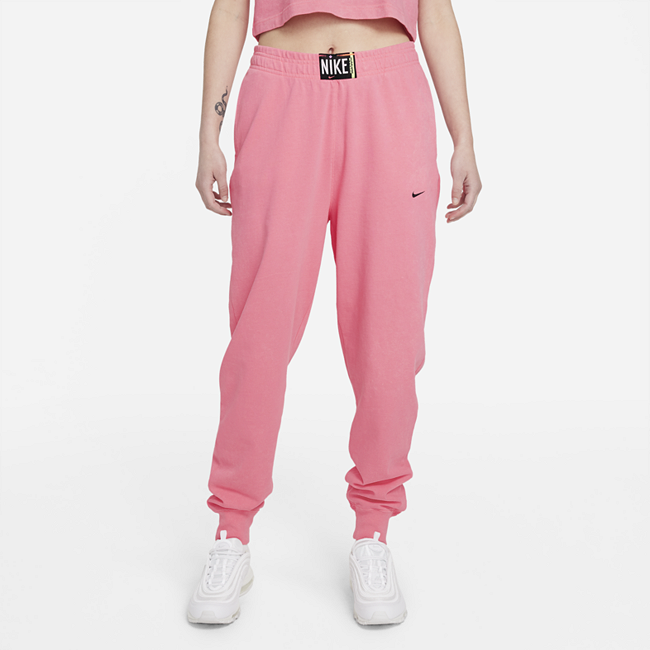 Женские брюки с эффектом выцветания Nike Sportswear - Розовый