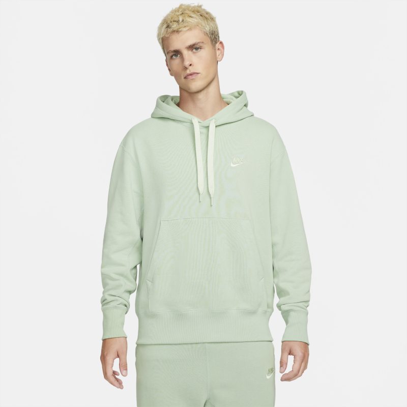 Nike Sportswear Sudadera con capucha de tejido Fleece clásica - Hombre - Verde Nike