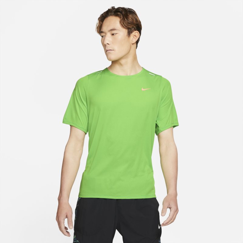 Męska koszulka z krótkim rękawem Nike Rise 365 Wild Run - Zieleń